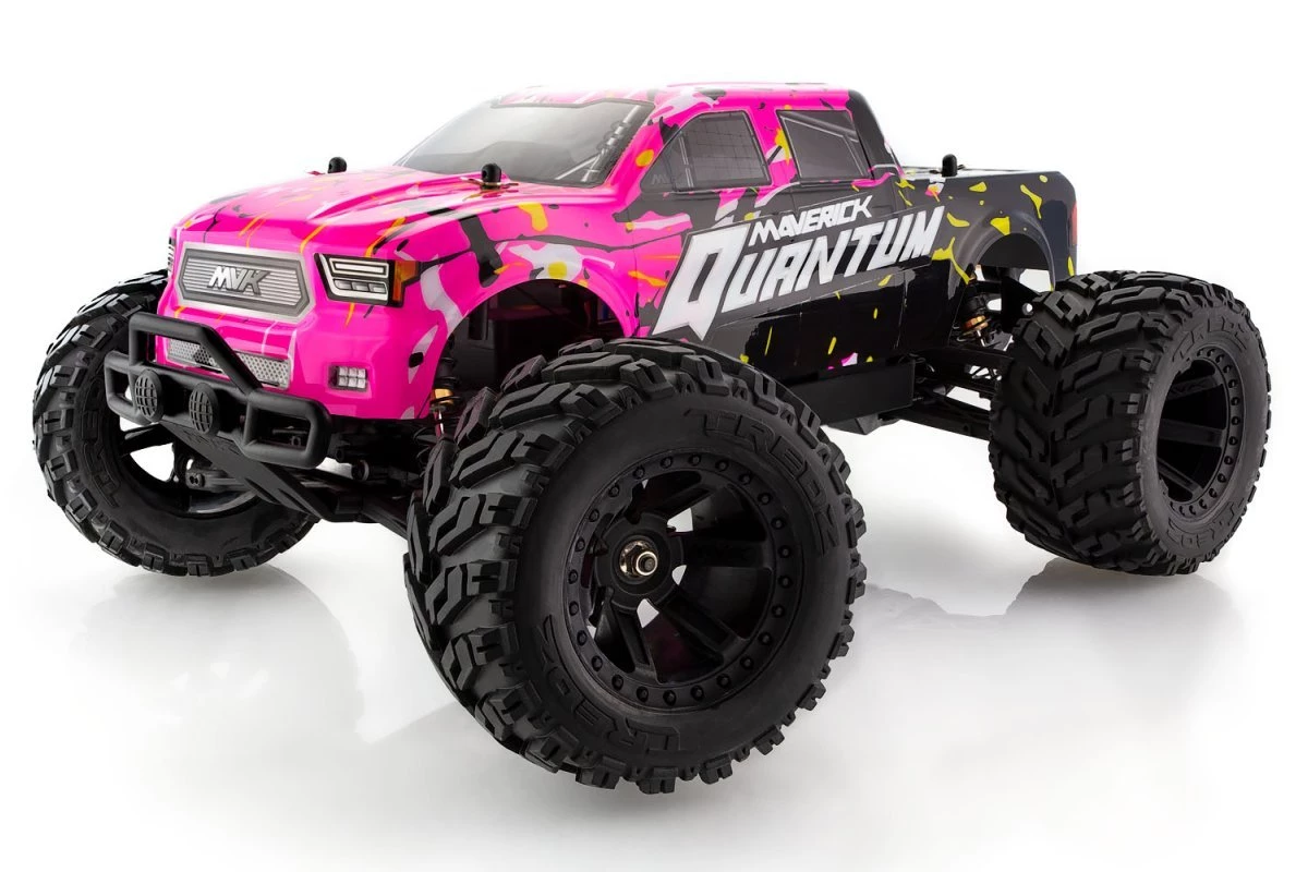 150101 | Maverick 1/10 Quantum MT 4WD Electric Off Road RTR RC Truck - Pink - Image 3
