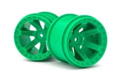150161 | Maverick 2.8" Green 6 Spoke Rims 2Pcs