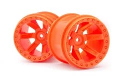 150162 | Maverick 2.8" Orange 6 Spoke Rims 2Pcs