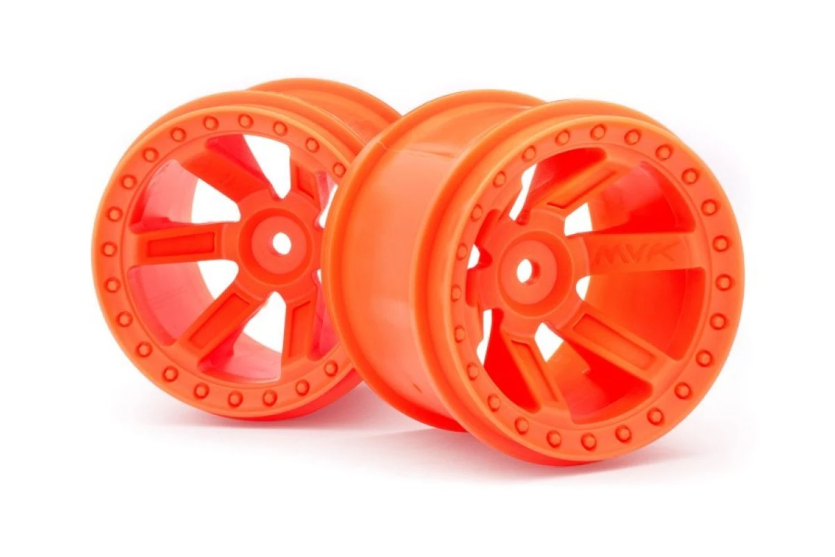 150162 | Maverick 2.8" Orange 6 Spoke Rims 2Pcs