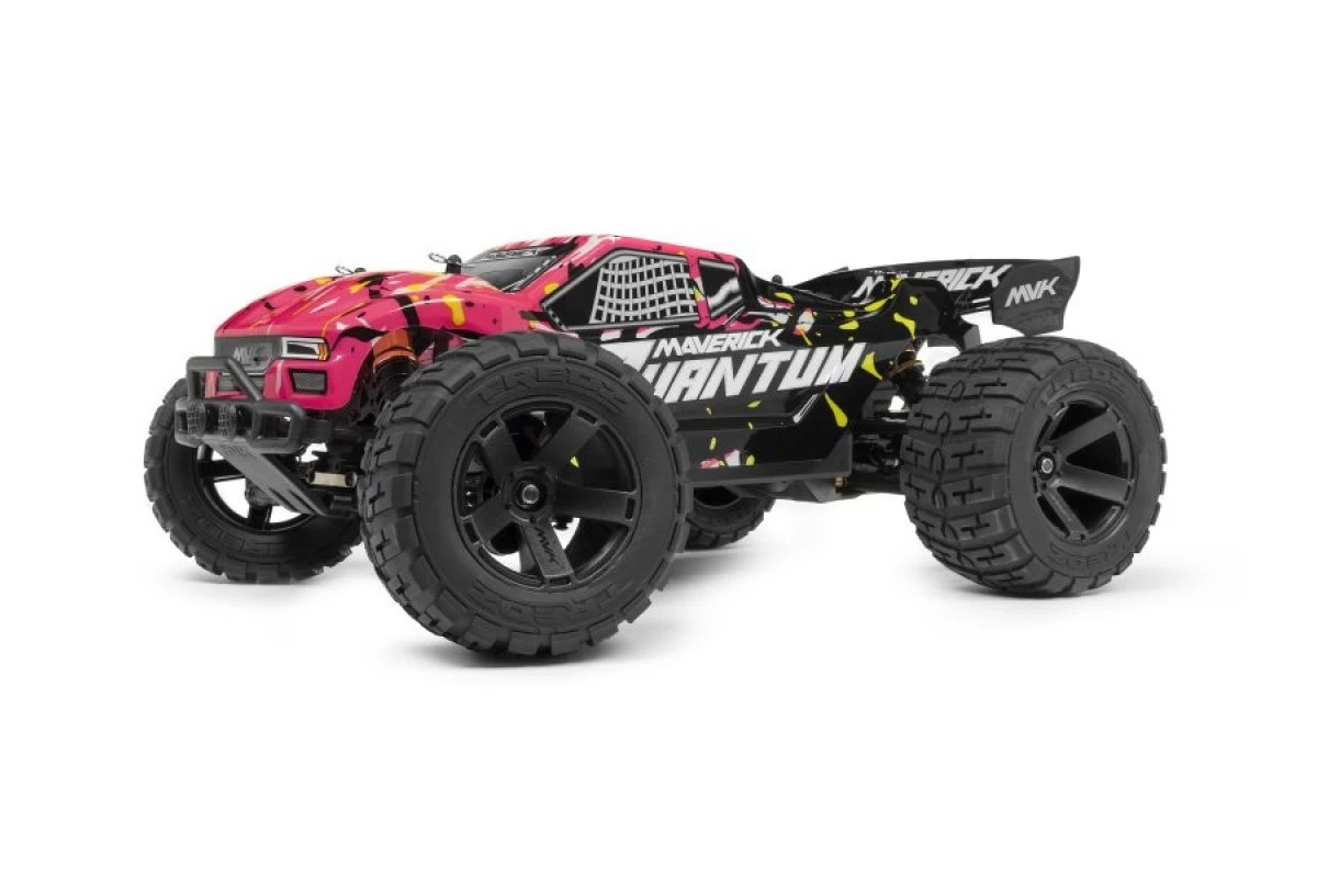 150177 | Maverick 1/10 Quantum XT Pink & Yellow Painted Body Shell W/ Decals