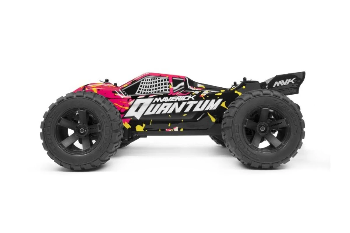 150177 | Maverick 1/10 Quantum XT Pink & Yellow Painted Body Shell W/ Decals - Image 2