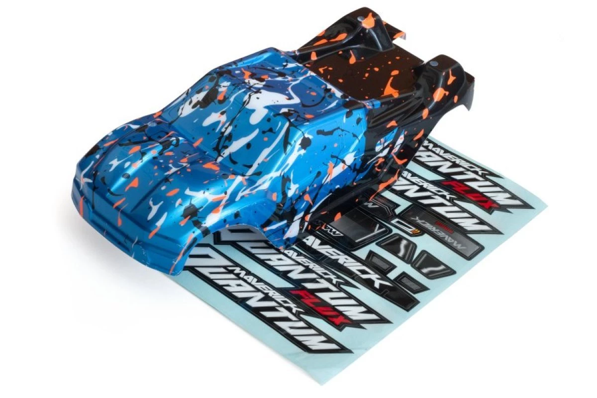 150178 | Maverick 1/10 Quantum XT Blue & Orange Painted Body Shell W/ Decals - Image 3