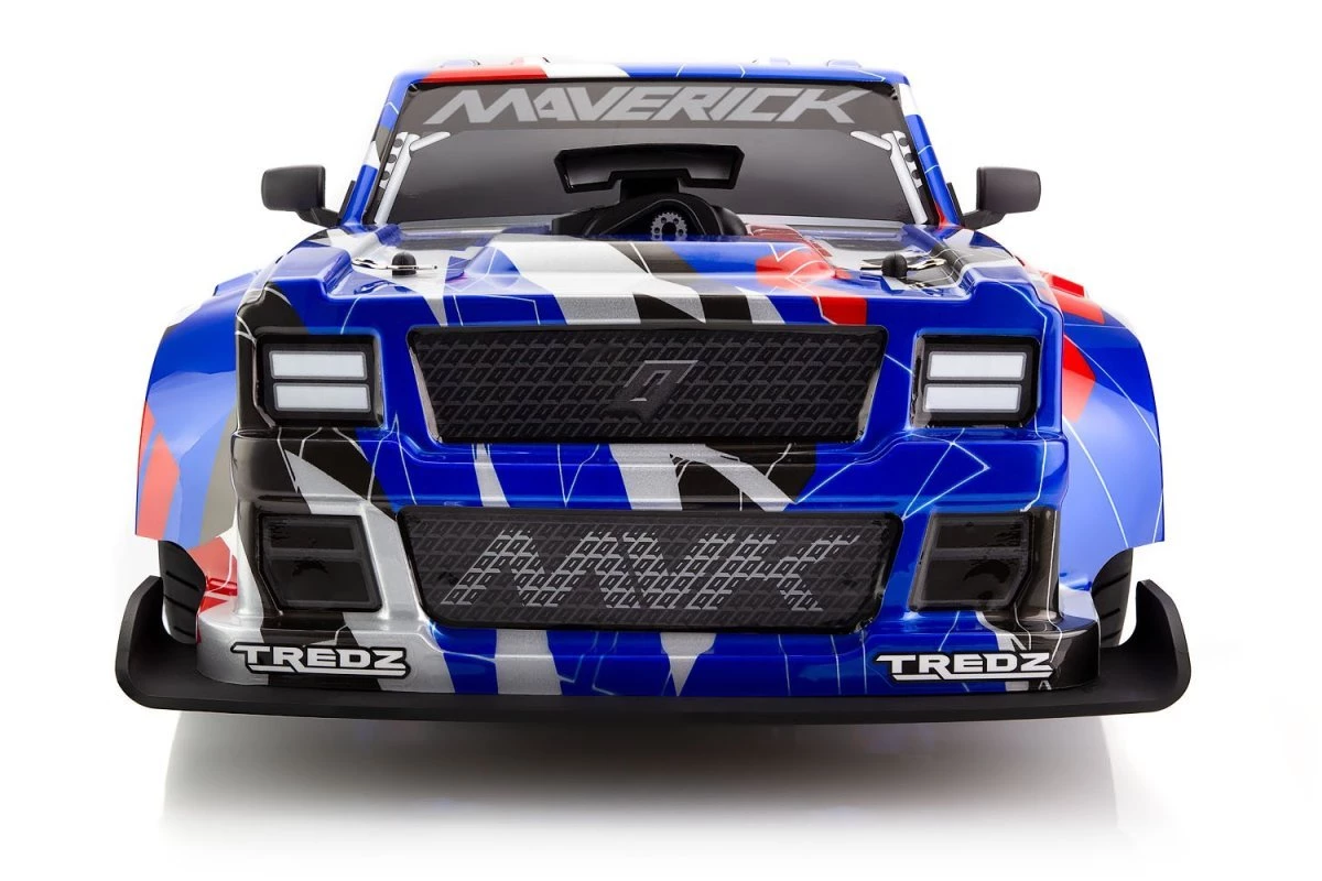 150312 | Maverick 1/8 Quantum R Flux Electric Brushless On Road RTR RC Car - Blue/Red - Image 5