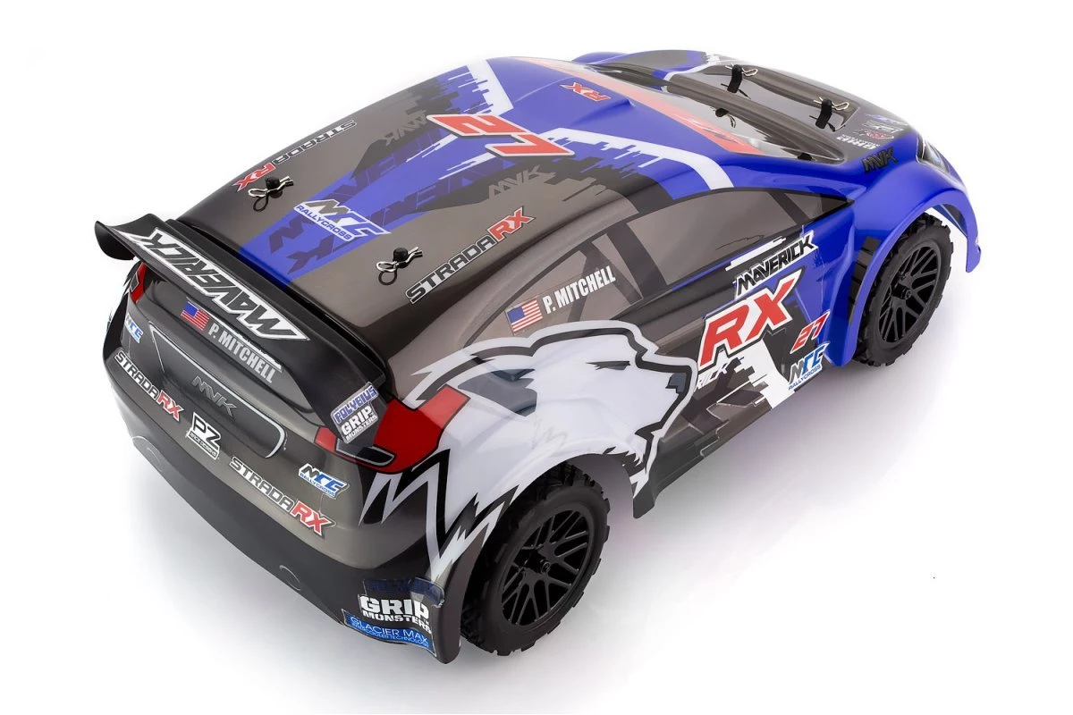MV12805 | Maverick 1/18 ION RX 4WD Electric RTR RC Rally Car - Blue - Image 2