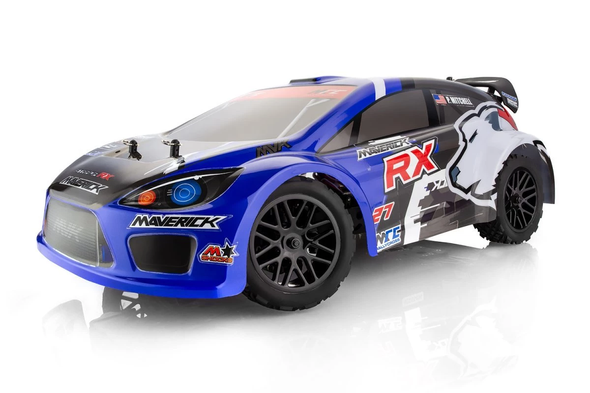 MV12805 | Maverick 1/18 ION RX 4WD Electric RTR RC Rally Car - Blue - Image 3