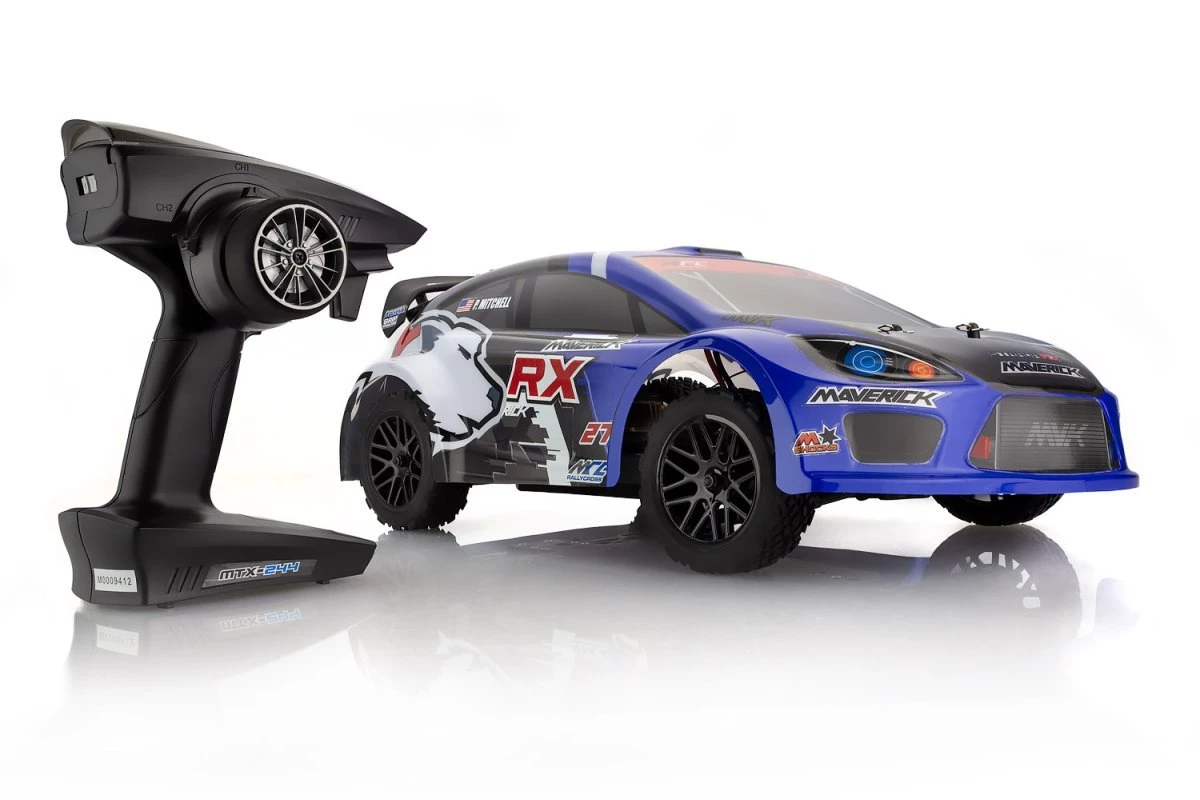MV12805 | Maverick 1/18 ION RX 4WD Electric RTR RC Rally Car - Blue - Image 4