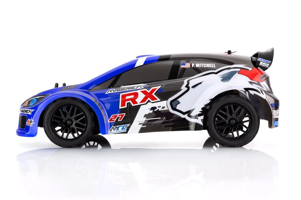 MV12805 | Maverick 1/18 ION RX 4WD Electric RTR RC Rally Car - Blue - Image 7