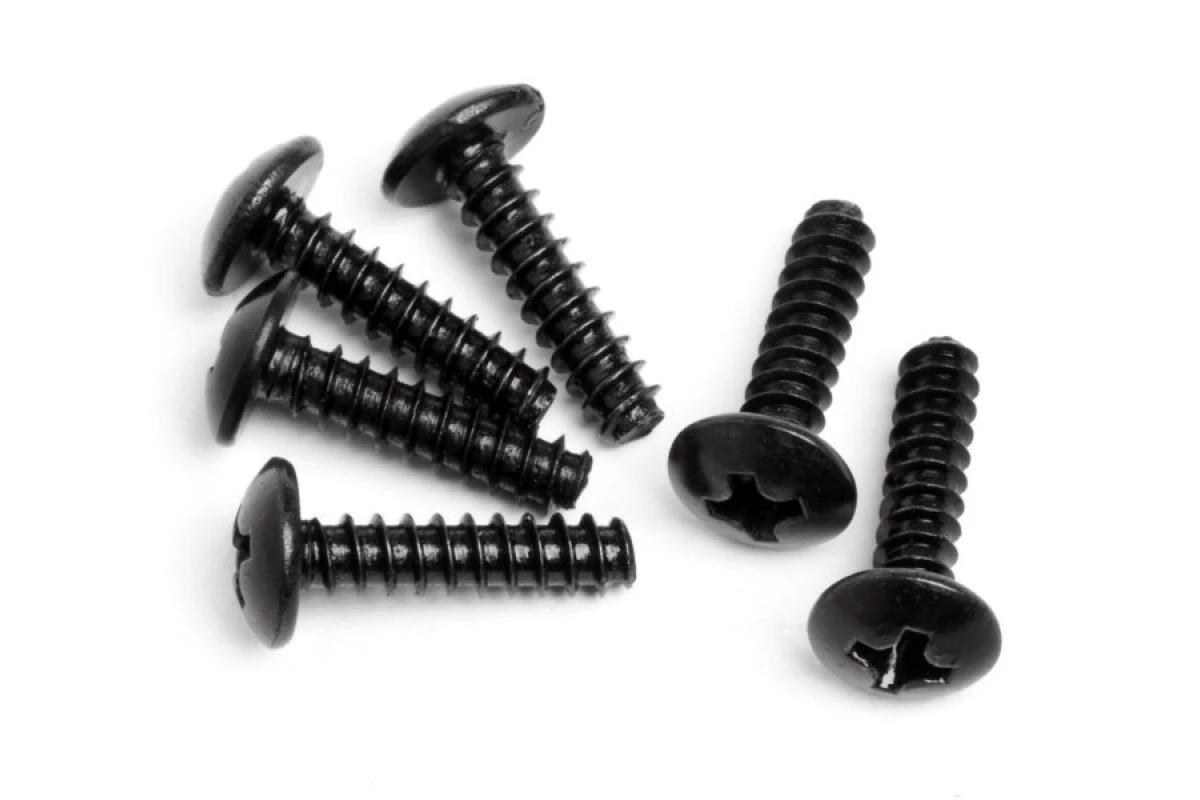 MV22048 | Maverick 3x12mm Coarse Thread Button Head Screws 6Pcs