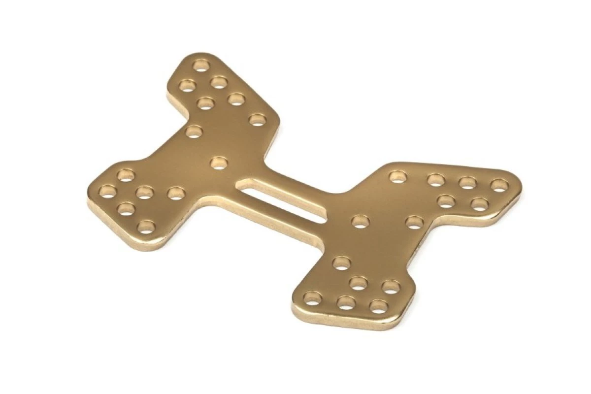 MV22732 | Maverick Gold Aluminum 2.5mm Rear Shock Tower