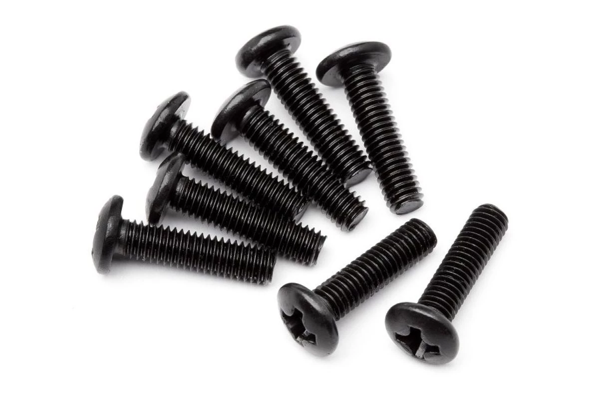 MV25035 | Maverick 3x12mm Fine Thread Button Head Screws 8Pcs