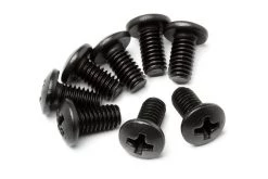MV25038 | Maverick 4x8mm Fine Thread Button Head Screws 8Pcs
